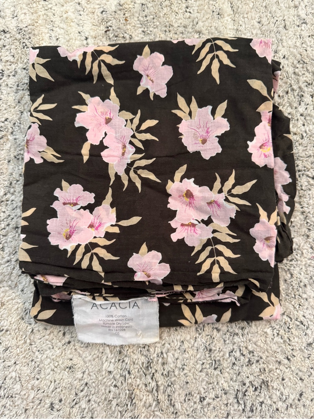 acacia swimwear Black Vintage Aloha parero